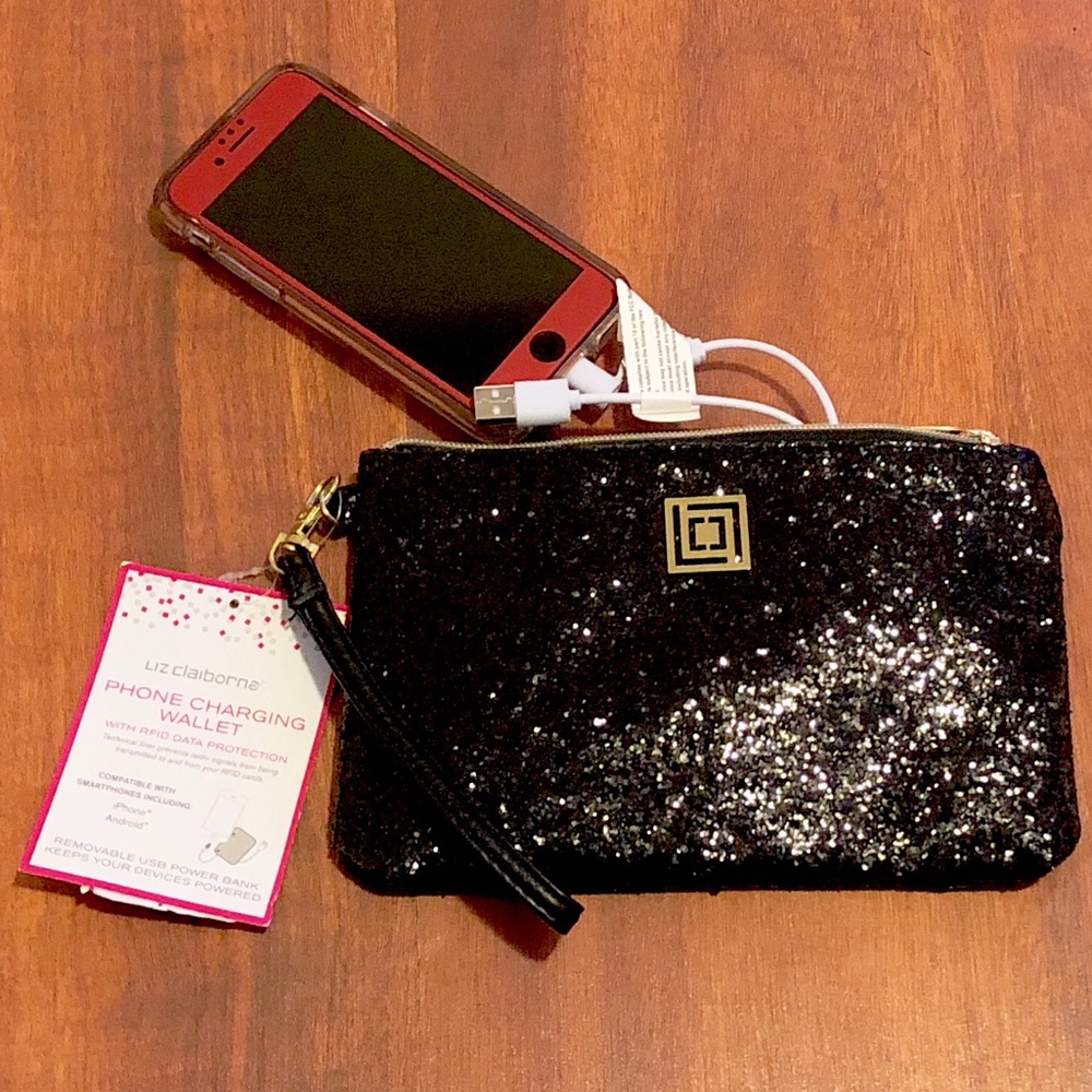 Super cute Liz Claiborne phone charging wallet